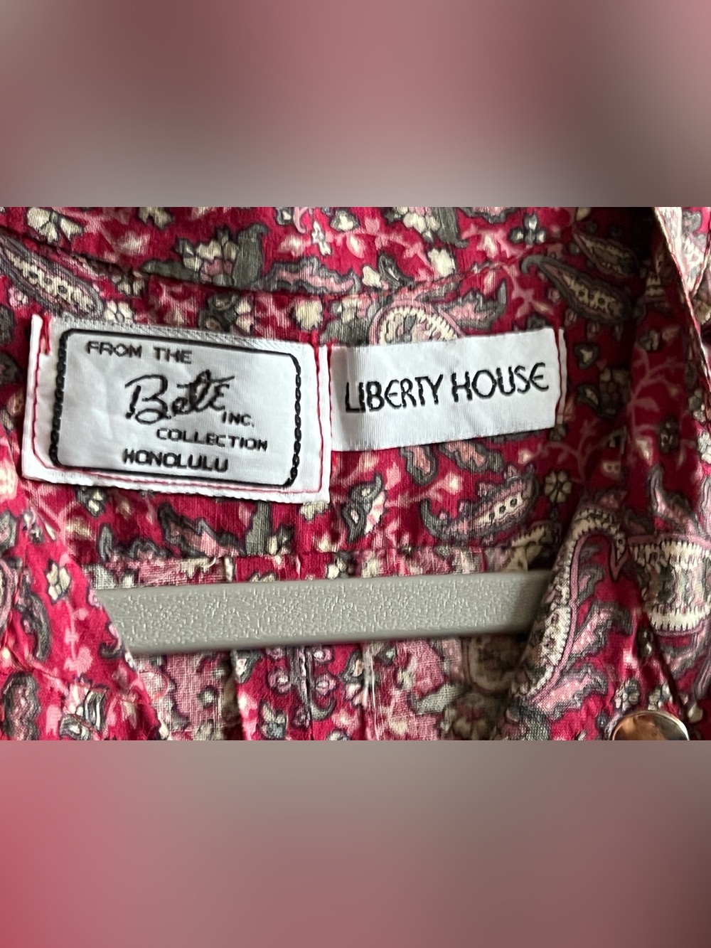 Bete Inc Muumuu x Liberty House vintage - Picture 2 of 5